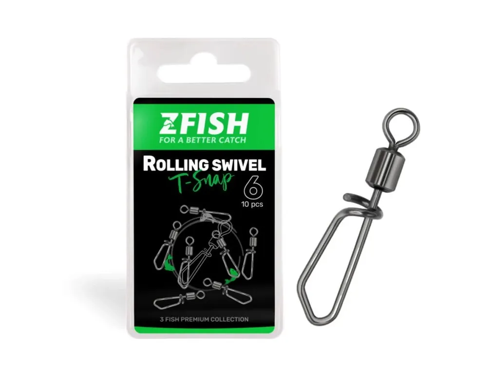 ZFISH Obratlík s Karabinou Rolling swivel & T Snap Přímo Od Výrobce