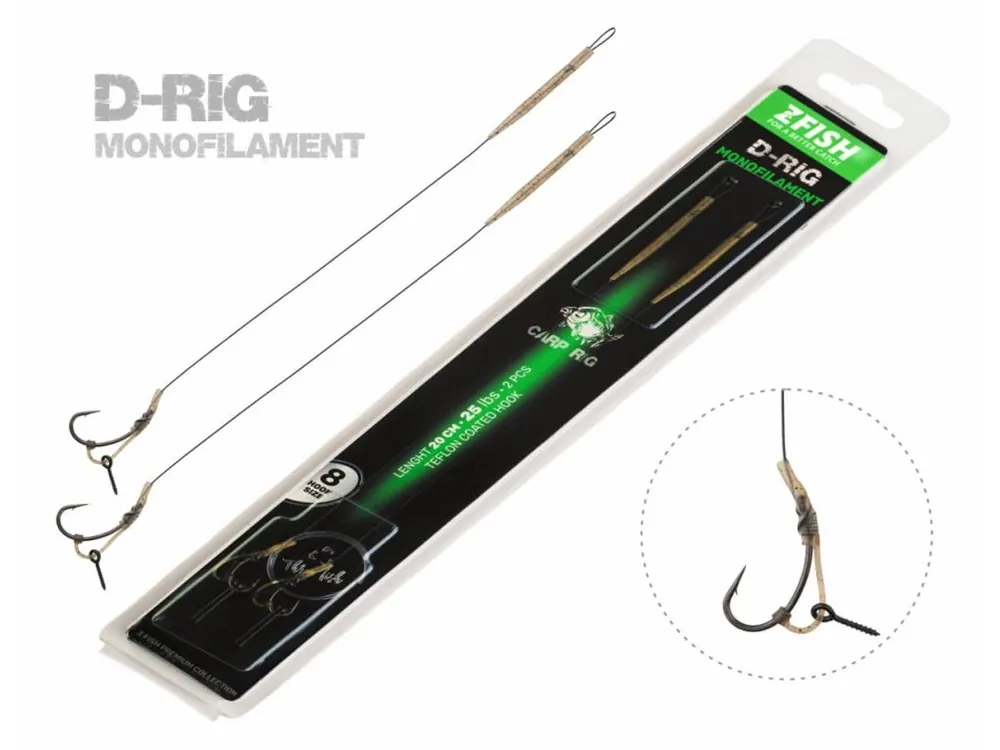 Akce ZFISH Návazec Monofilament D-Rig