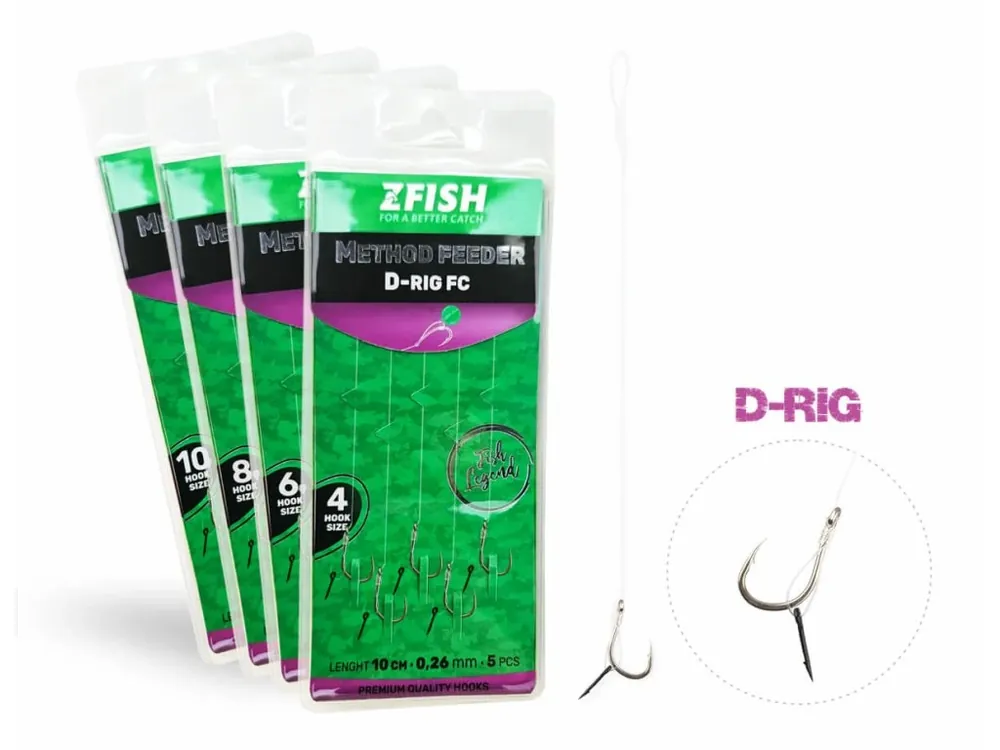 Cenový Hit ZFISH Návazec Method Feeder D-RIG 5 ks