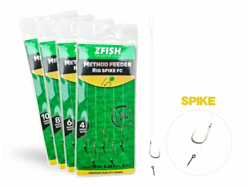 ZFISH Návazec Method Feeder Rig Spike FC 5 ks Hit Sezóny