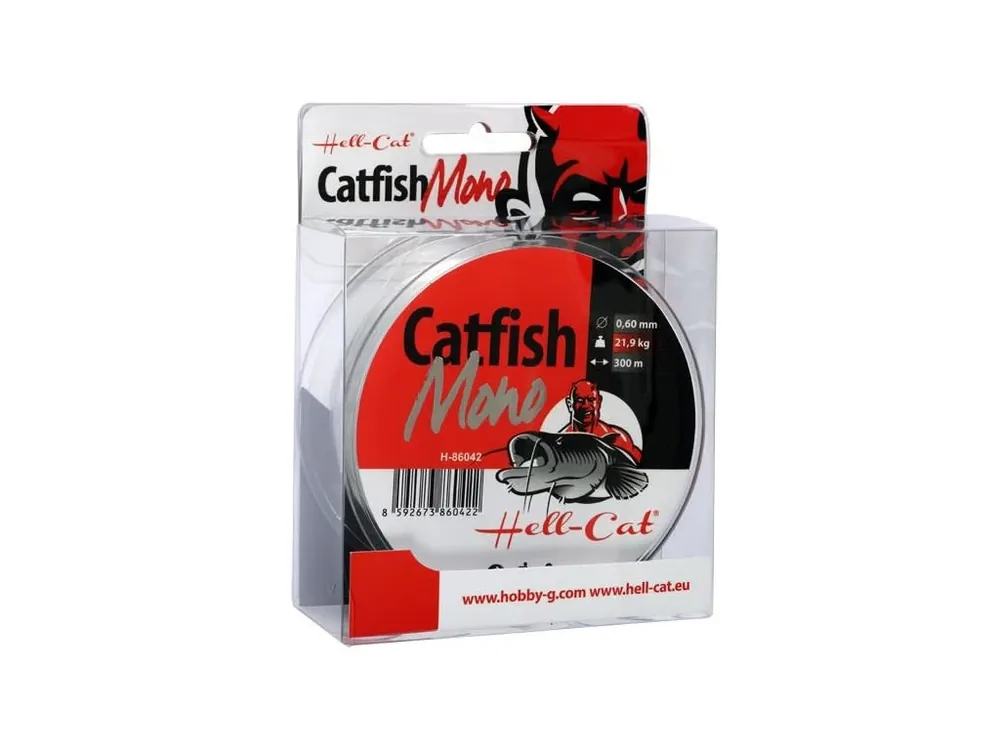 Hell-Cat Catfish Mono Clear 300m Získejte slevu -5% za registraci v e-shopu Must-Have