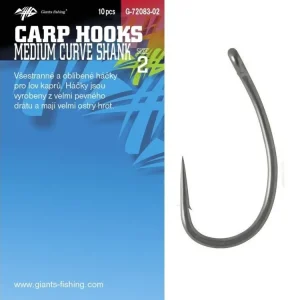 Giants fishing Háček s očkem Medium Curve Shank 10ks Ověřený