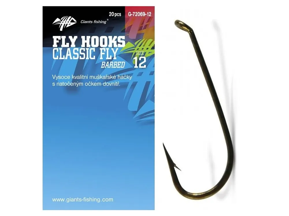 Bezpečná Platba Giants fishing Háček muškařský Classic Fly 20ks