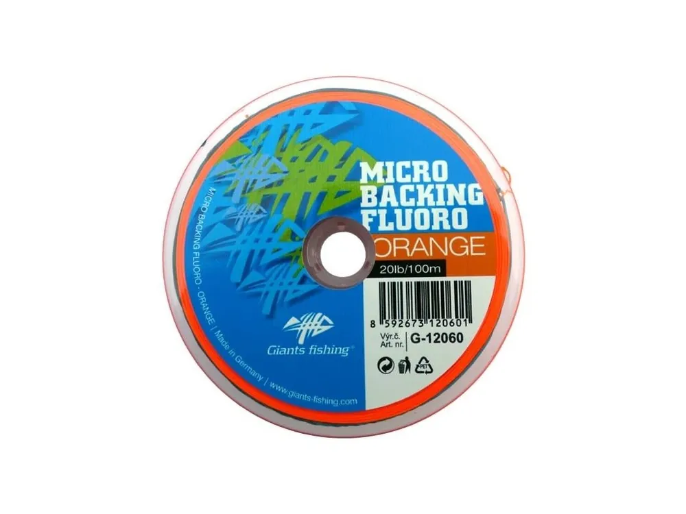 Giants fishing Micro Backing Fluoro-Orange 20lb/100m Nejprodávanější
