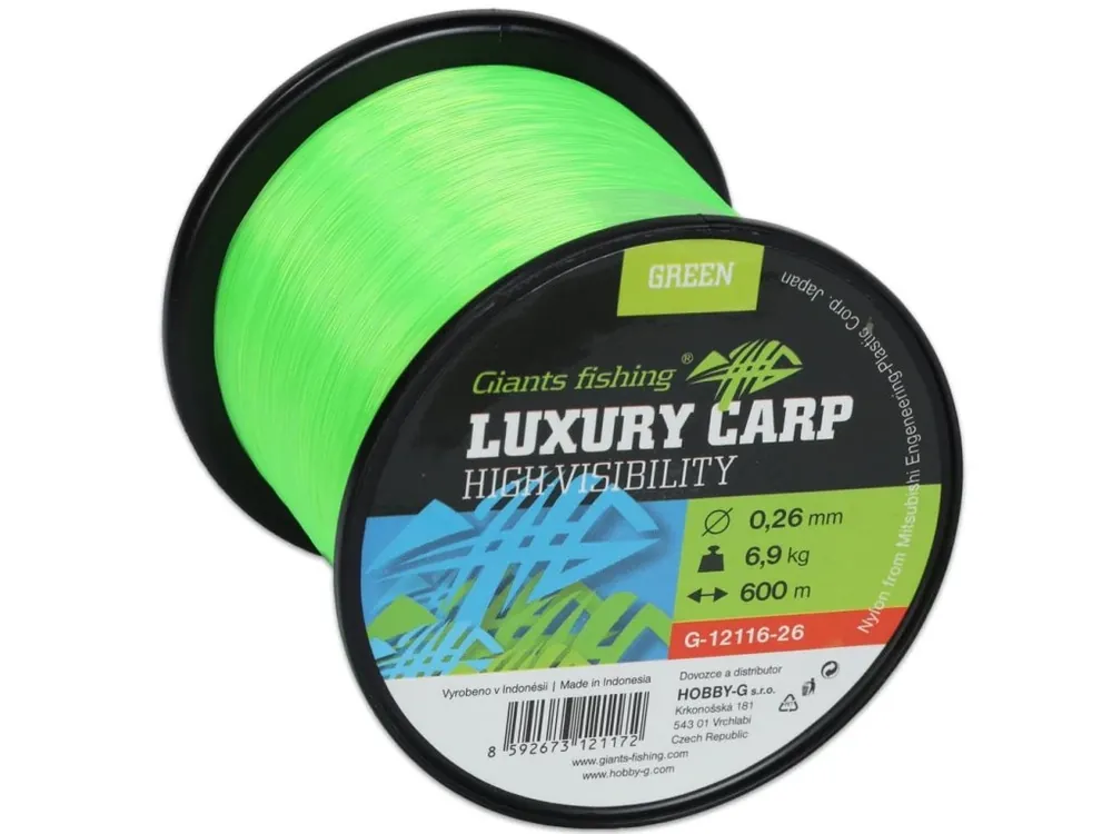 Tovární Cena Giants fishing Vlasec Luxury Carp High-Visibility Green 600m