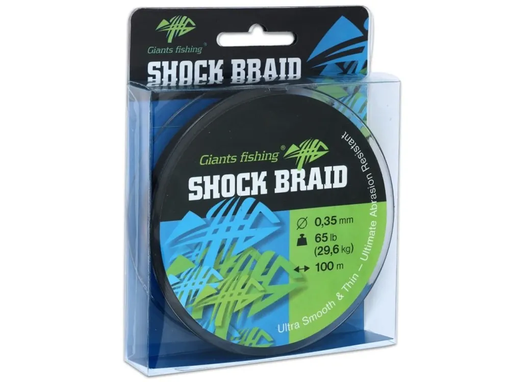 Giants fishing Splétaná šňůra Shock Braid 100m Cenově Výhodný