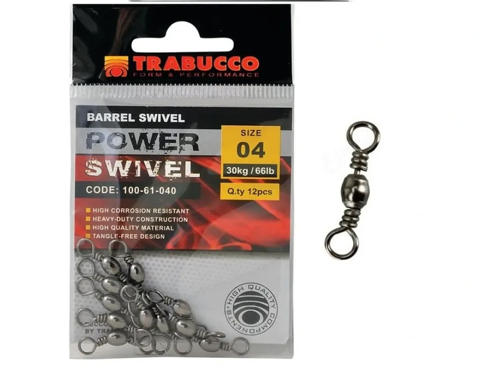 Levný Trabucco obratlík Barrel Swivel 12ks