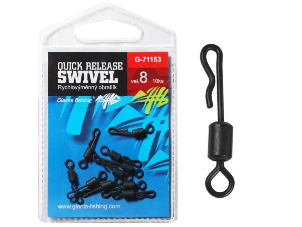 Originální Giants fishing Rychlovýměnný obratlík Quick Release Swivel, vel.8/10ks