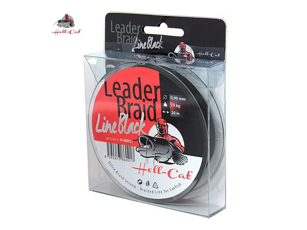Zlevněný Hell-Cat Splétaná návazcová šňůra Leader Braid Line Black 20m