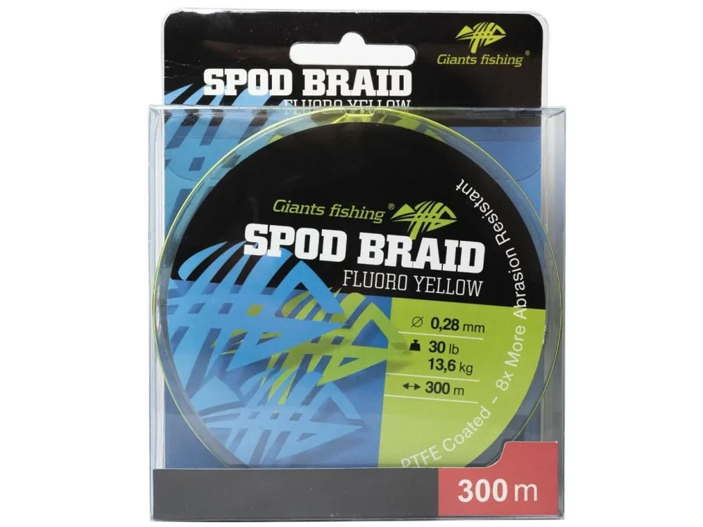 Koupit Online Giants fishing Splétaná šňůra Spod Braid Fluoro Yellow 300m