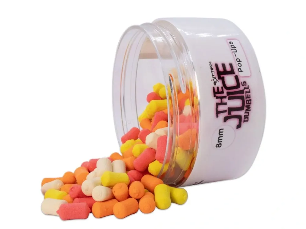 Kup Teď Bait-Tech plovoucí nástraha The Juice Dumbells - Pop-Ups 8 mm 100 ml