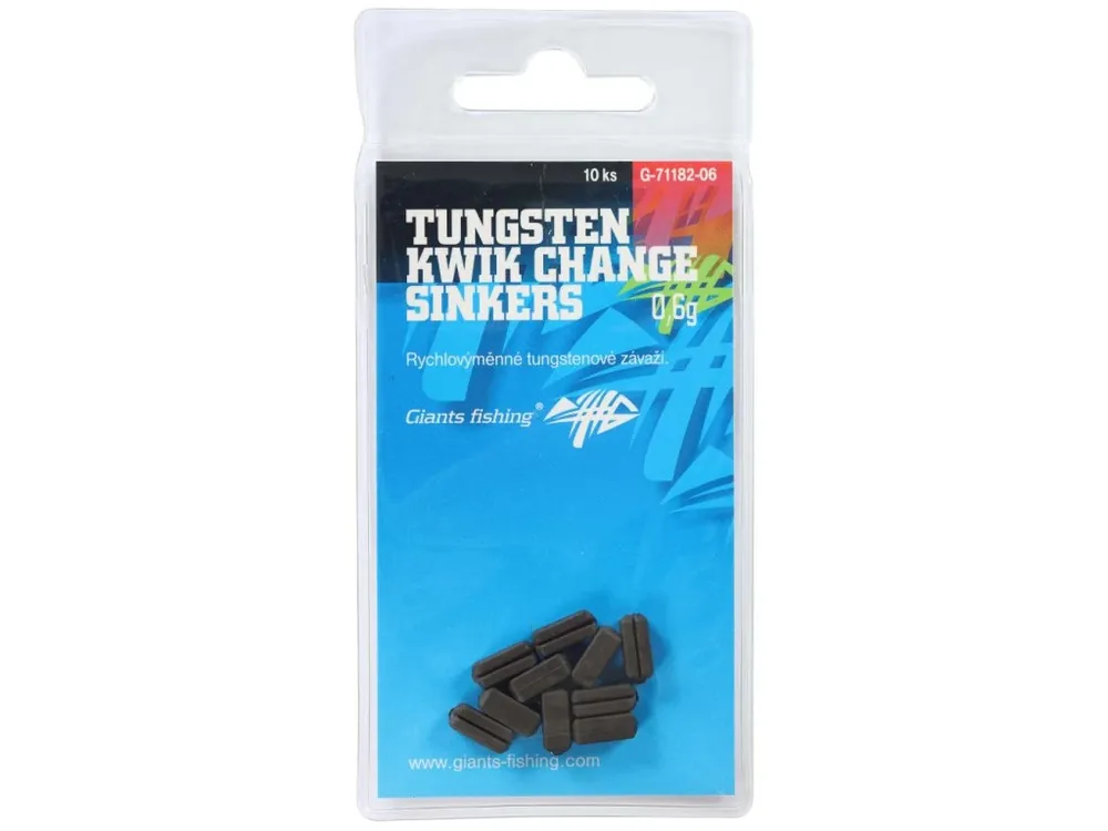 Nízká Cena Giants fishing Rychlovýměnná těžítka Tungsten Kwik Change Sinkers 10ks