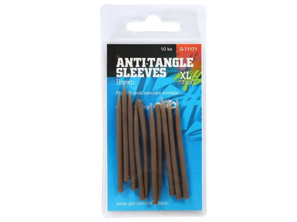 Giants fishing Převleky proti zamotání Anti-Tangle Sleeves Brown XL ( 54mm )/10ks Akce