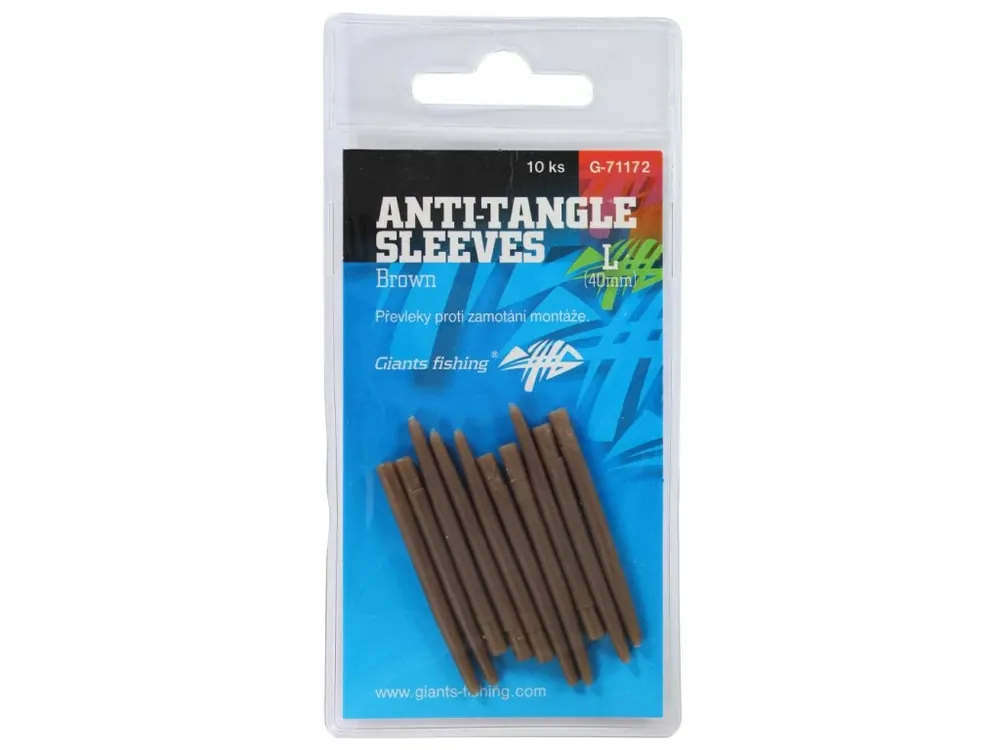 Giants fishing Převleky proti zamotání Anti-Tangle Sleeves Brown Large ( 40mm )/10ks Must-Have