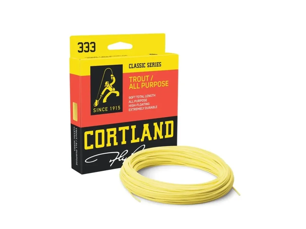 Nakupujte Hned Cortland muškařská šnůra 333 Classic Trout All Purpose Yellow Fresh