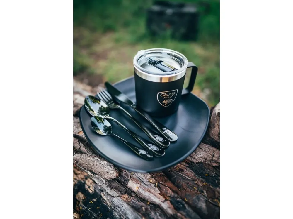 Giants fishing Sada příborů černý nerez Cutlery SS 410 ( 4pc - set ) Oblíbený