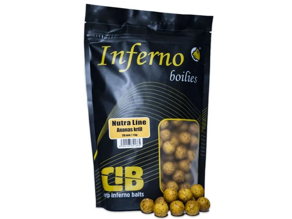 Carp Inferno Boilies Nutra Line - Ananas Krill Nová Kolekce
