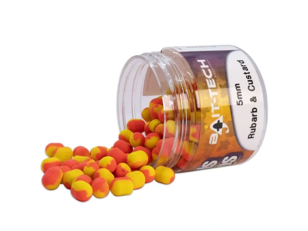 Omezená Nabídka Bait-Tech Duo Col Criticals Wafters - Rhubarb and Custard 5 mm (50 ml)