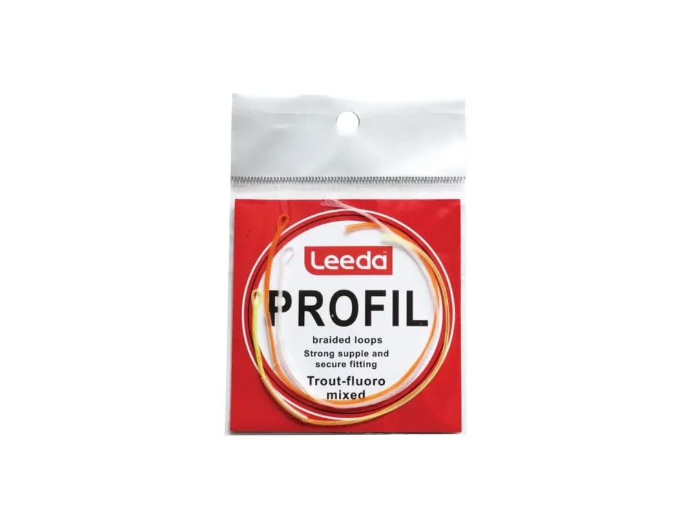 Nakupujte Hned Leeda rychlospojky Profil Braided Loops Trout Flouro Mixed (3ks)
