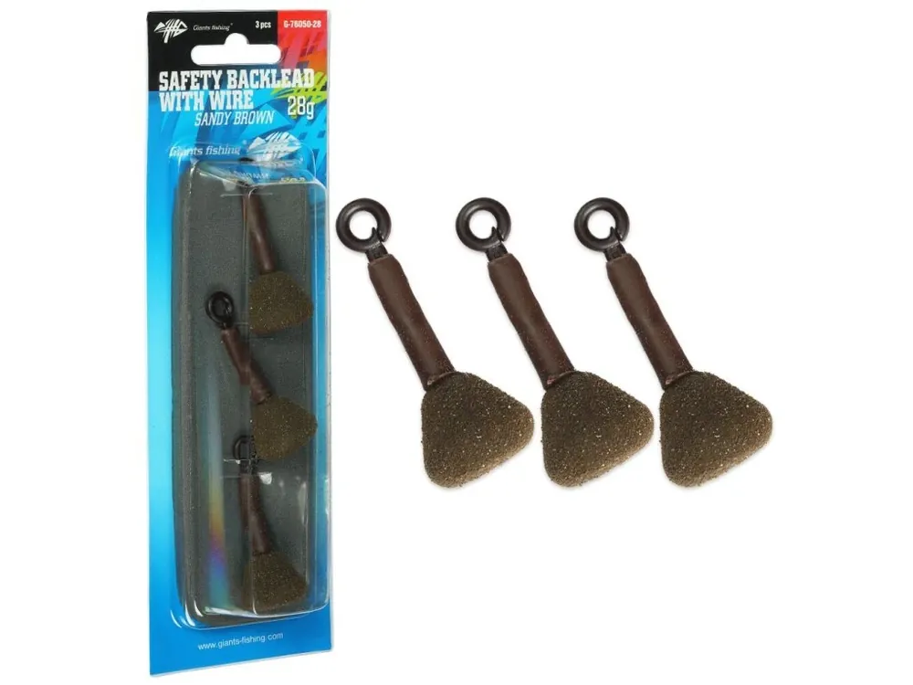 Výprodej Giants fishing Zátěž Safety Backlead with Wire Sandy Brown(3pc)