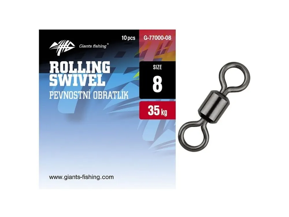 Sezónní Sleva Giants fishing Pevnostní obratlík Rolling Swivel 10ks