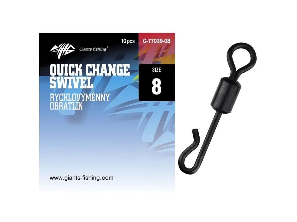 Giants fishing Rychlovýměnný obratlík Quick Change Swivel 10ks Super Cena