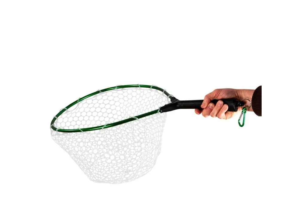 Snowbee Podběrák s gumovou síťkou a magnetem Rubber Mesh Hand Trout Net - Medium Cenová Bomba