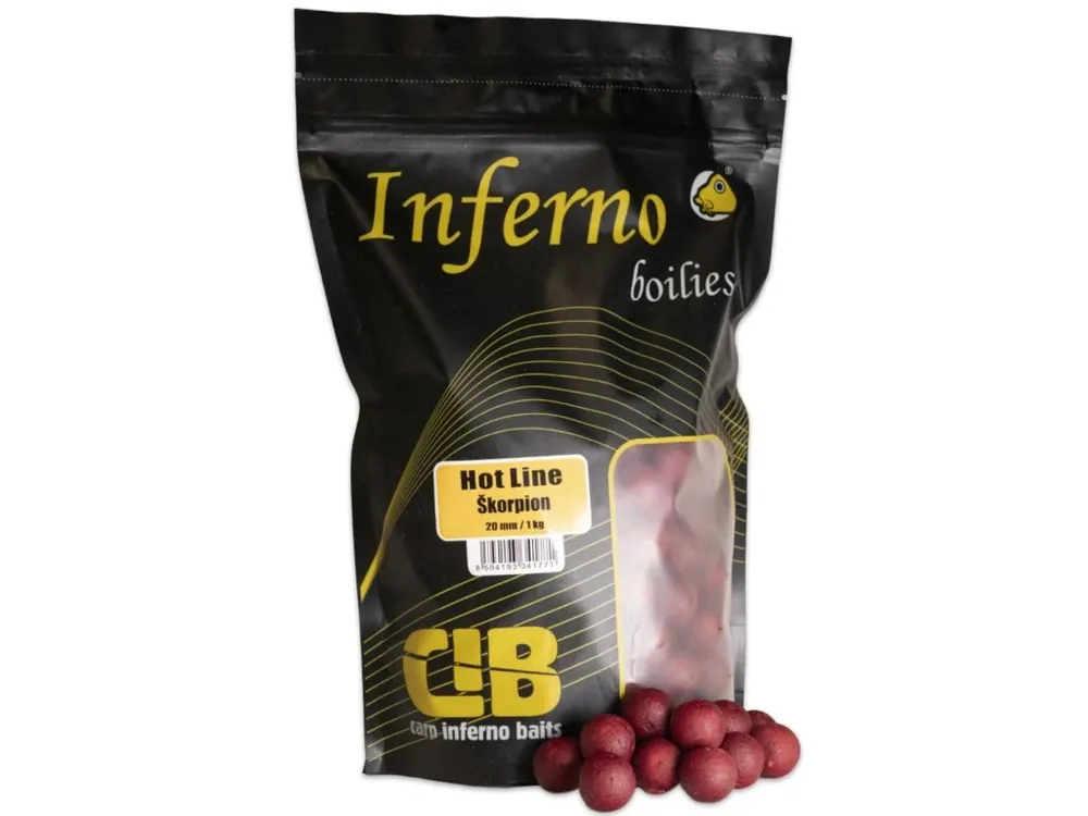Nejprodávanější Carp Inferno Boilies Hot Line - Škorpion