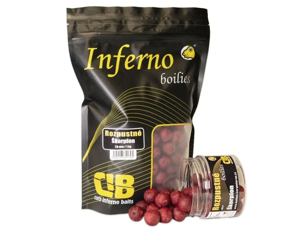 Carp Inferno Rozpustné Boilies Hot Line Škorpion Vysoce Kvalitní