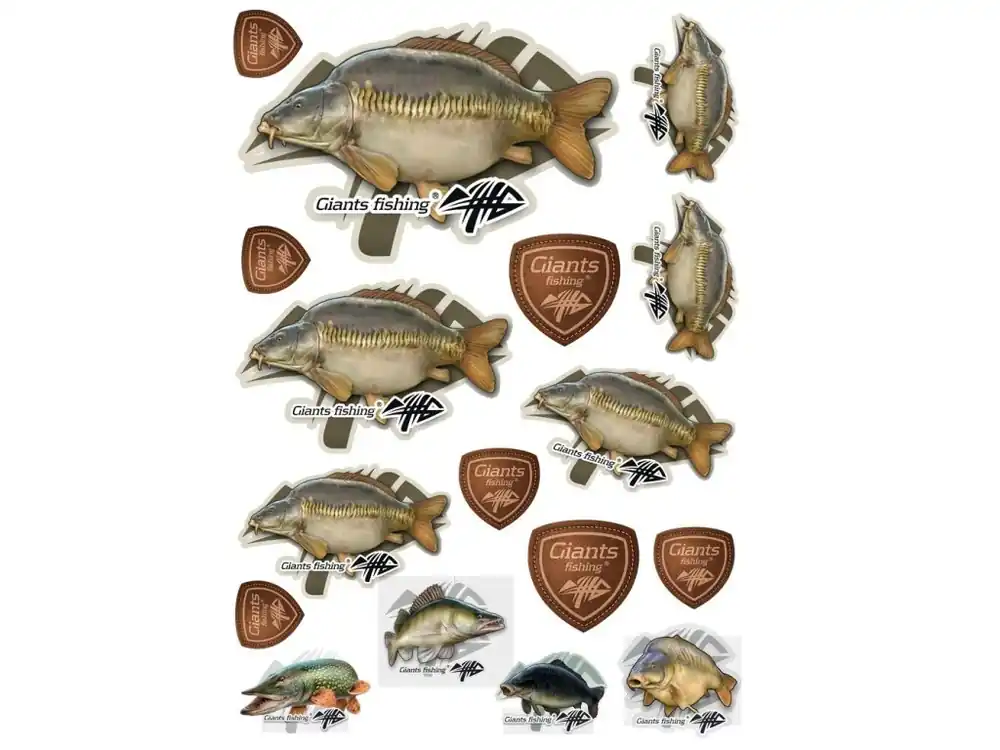 Mix nálepek Giants Fishing Kapr řádkáč ( 10ks ) Top Prodej