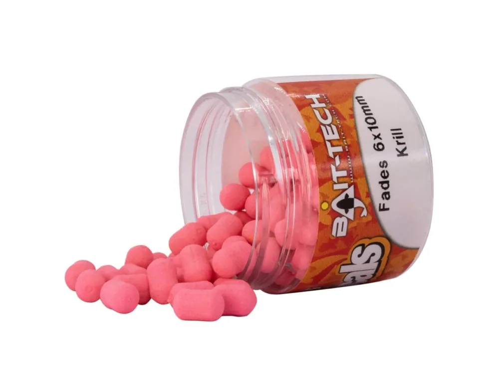 Nová Kolekce Bait-Tech Criticals Fades Wafters - Pink Krill 6x10 mm, 50 ml