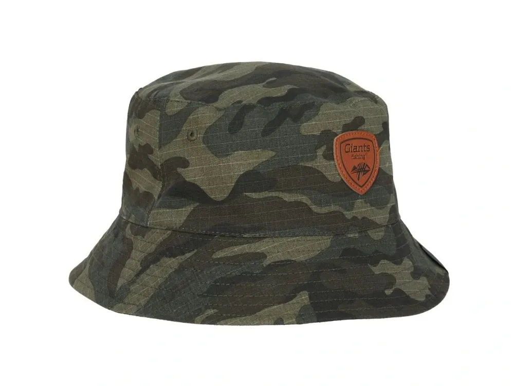 Speciální Cena Giants fishing Klobouk oboustranný Camo/Black Double Bucket Hat
