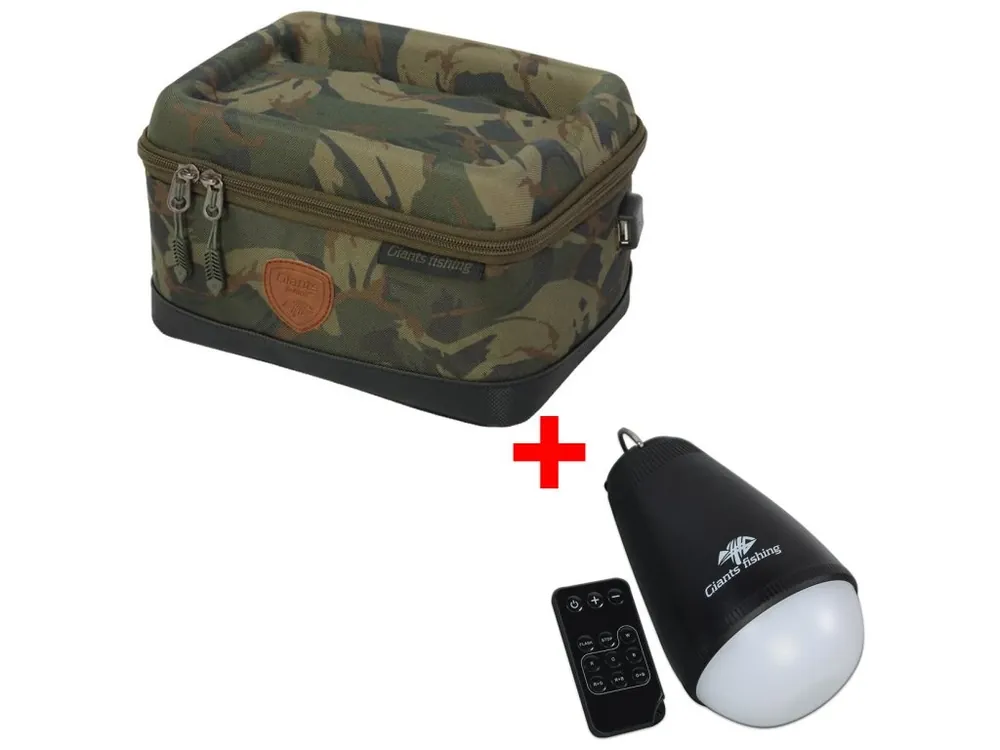 Giants fishing Akční set - Pouzdro na elektroniku Medium + Světlo Camping Lamp LED Multicolour Sleva