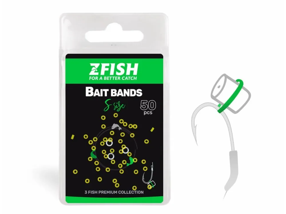 ZFISH Nástrahový Kroužek Micro Bait Bands 50ks Hit Sezóny