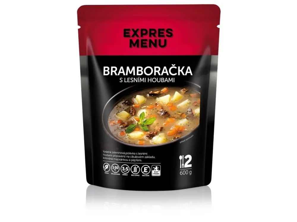 Expres Menu Bramboračka s lesními houbami 2 porce Tovární Cena