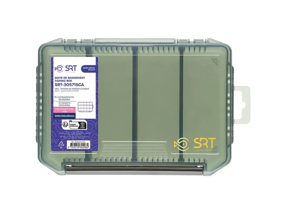 Horká Nabídka Sert krabička 15 Adjustable Compartments Grey (205x145x40 mm)