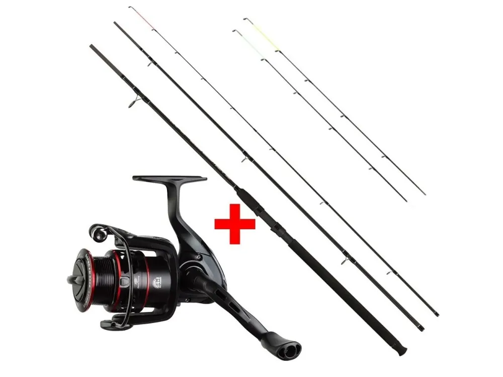 Výprodej Giants fishing Prut Black Method Feeder 3.3m(11ft) 40-90g + Naviják Gaube FD 3000