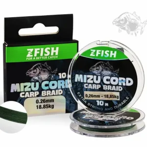 Finální Výprodej ZFISH Šňůrka MizuCord Carp braid line 10m