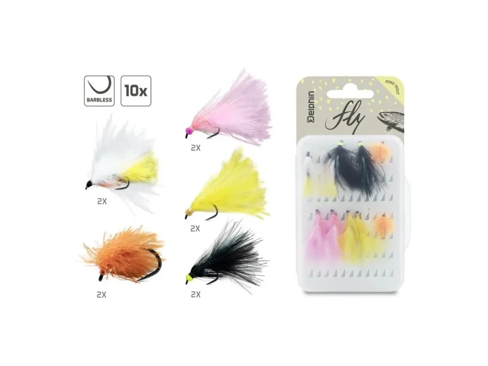 Sada umělých mušek Delphin FLY Pond Trout Získejte slevu -5% za registraci v e-shopu Akce