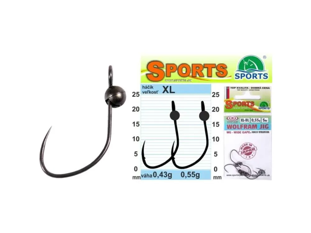 Sleva Jig Wolfram WG XL 0,43g 5ks Získejte slevu -5% za registraci v e-shopu