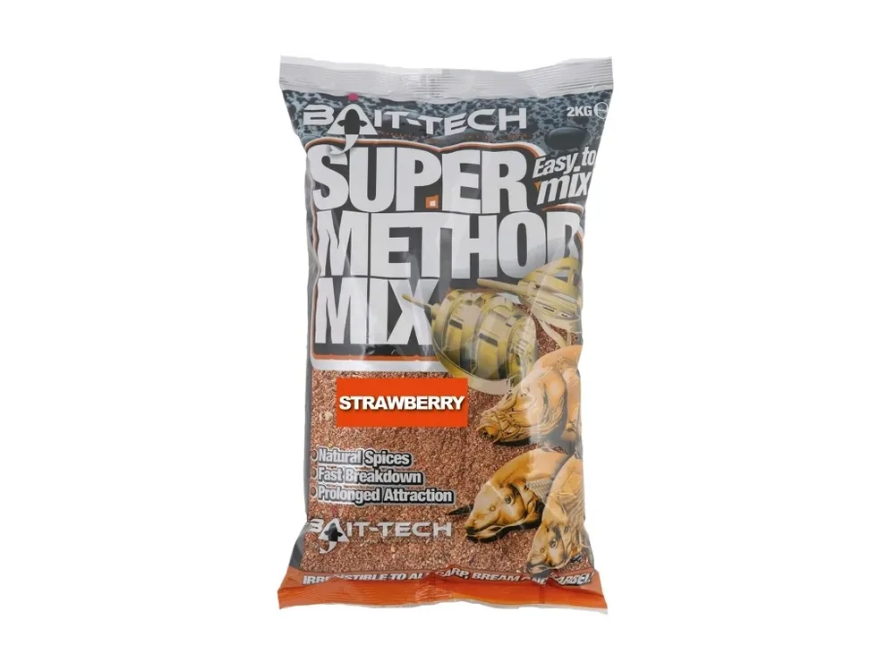 Top Prodej Bait-Tech krmítková směs Super Method Mix Strawberry 2 kg