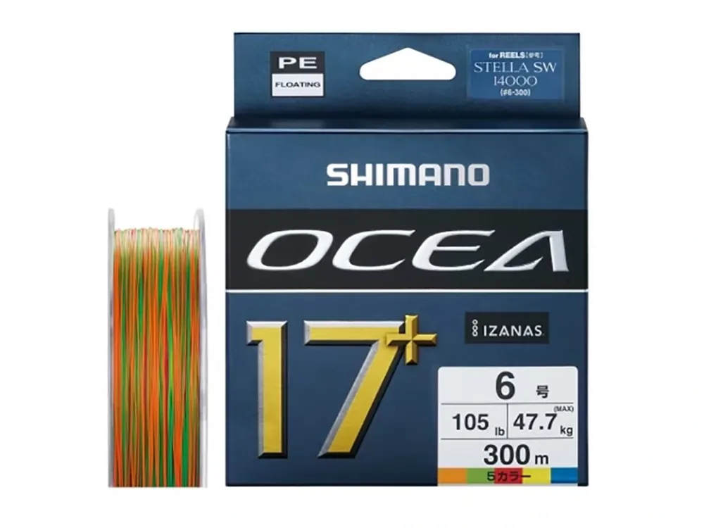 Shimano Šňůra Ocea 17+ Braid Multi 300m Získejte slevu -5% za registraci v e-shopu Sleva