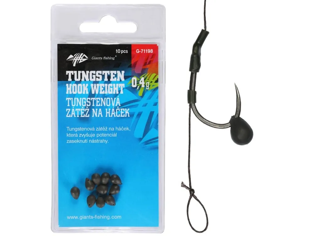 Zátěž na háček Tungsten Hook weight 0,4g/10ks Kup Teď