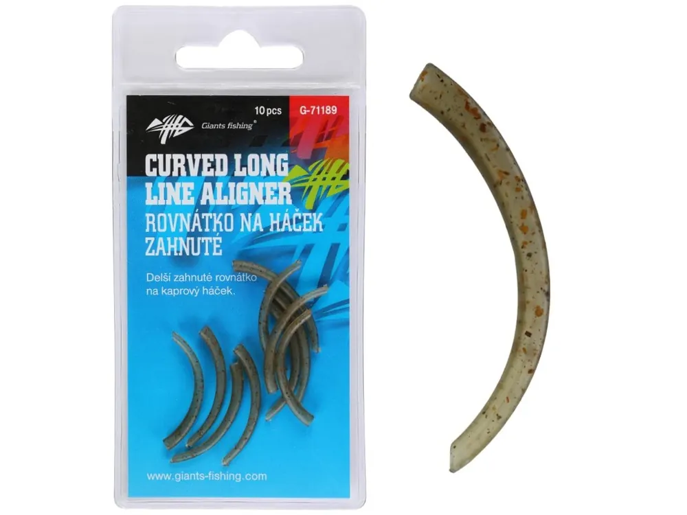 Super Cena Giants fishing Rovnátko na háček Curved Long Line Aligner 10ks
