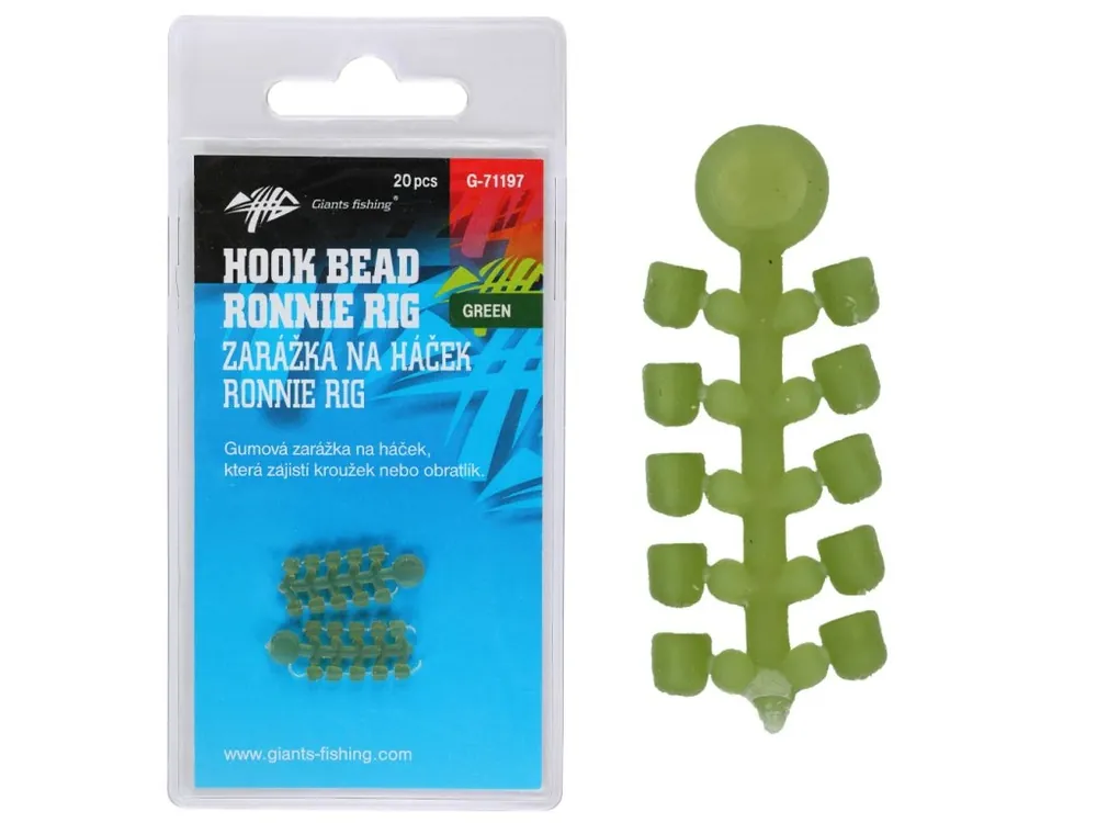 Giants fishing Zarážka na háček Hook Bead for Ronnie Rig Green 20ks Hit Sezóny