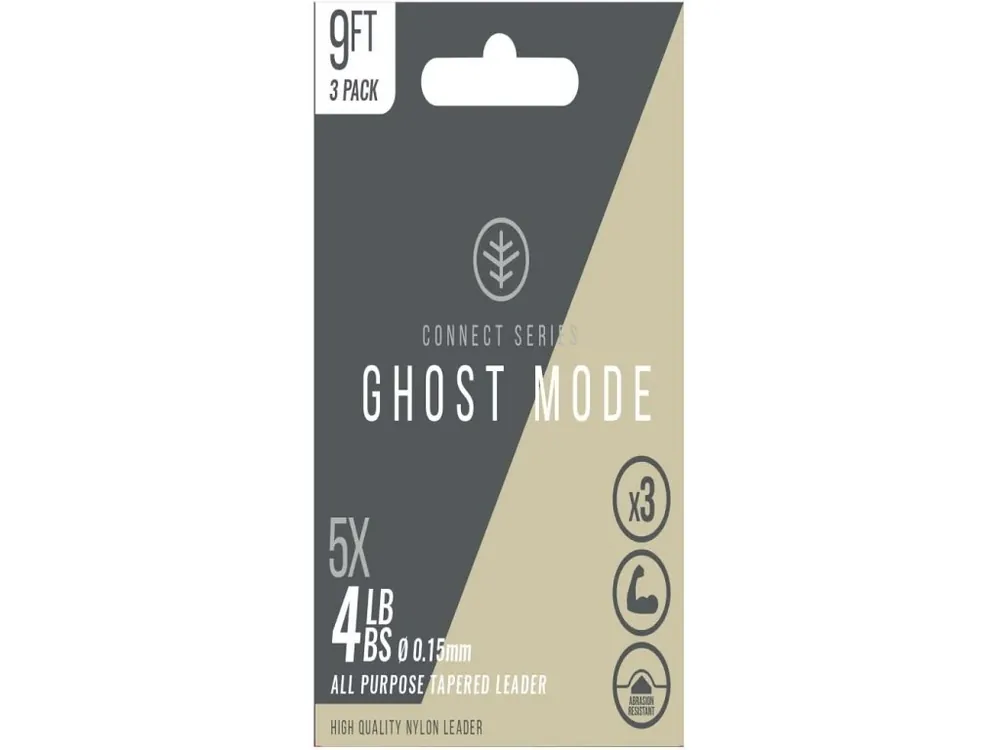 Originální Wychwood Ujímaný návazec Ghost Mode Tapers 3X 9ft 6lb