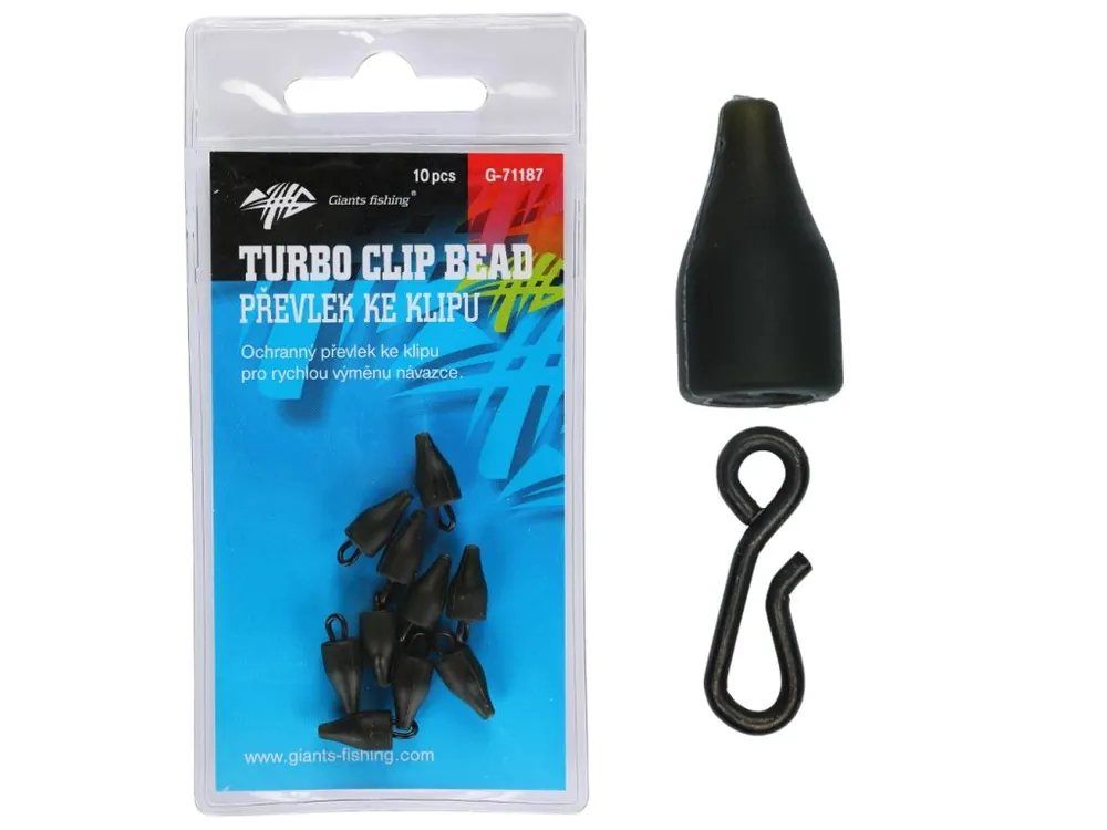 Giants fishing Rychlovýměnný klip s převlekem Turbo Beads 10ks Sezónní Sleva