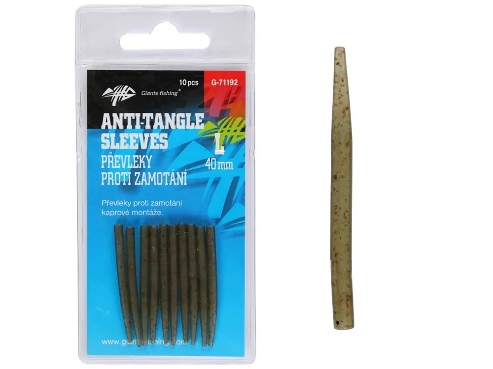 Giants fishing Převleky proti zamotání Anti-Tangle Sleeves L-40mm, 10ks Must-Have