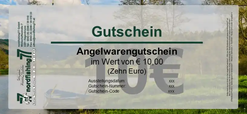 nordfishing77 GUTSCHEIN 10 Zlevněný