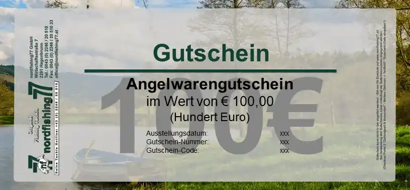 Aktuální nordfishing77 GUTSCHEIN 100